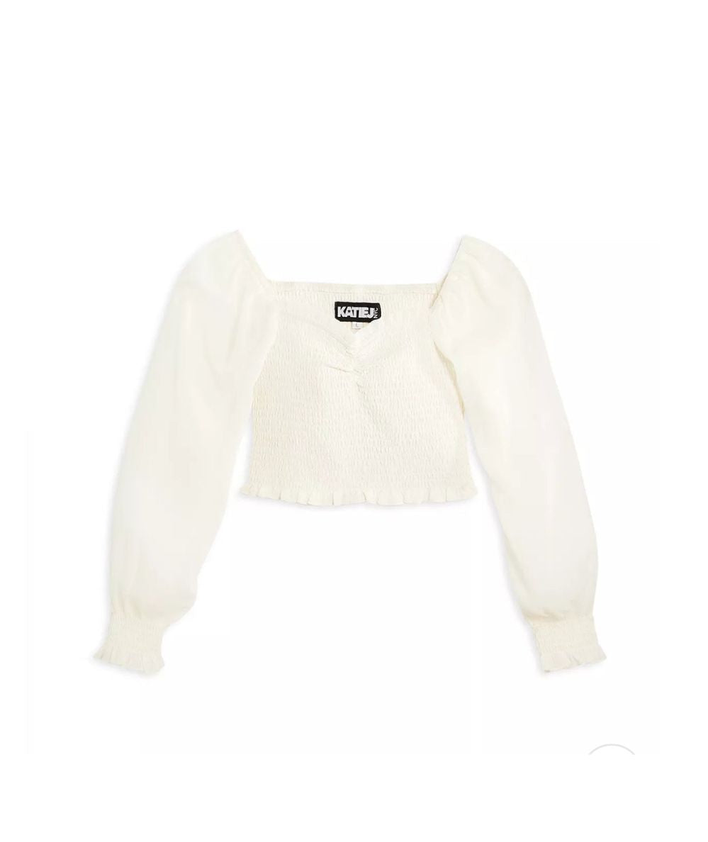 Tween Chloe Sheer Long Sleeve Top
