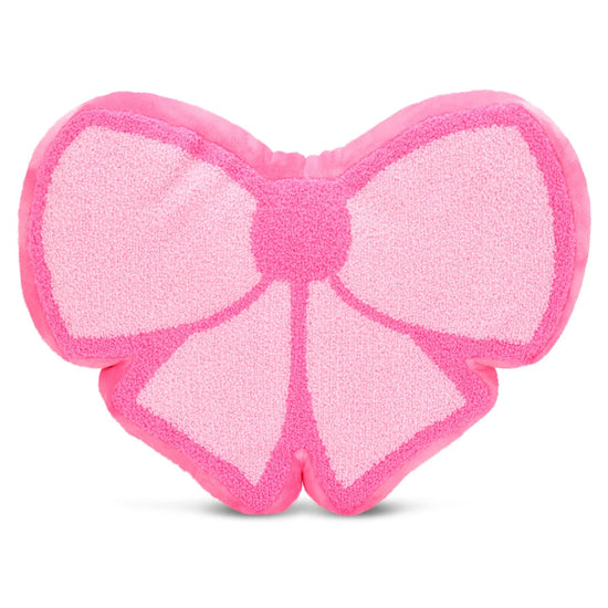 Bow Chenille Plush Pillow