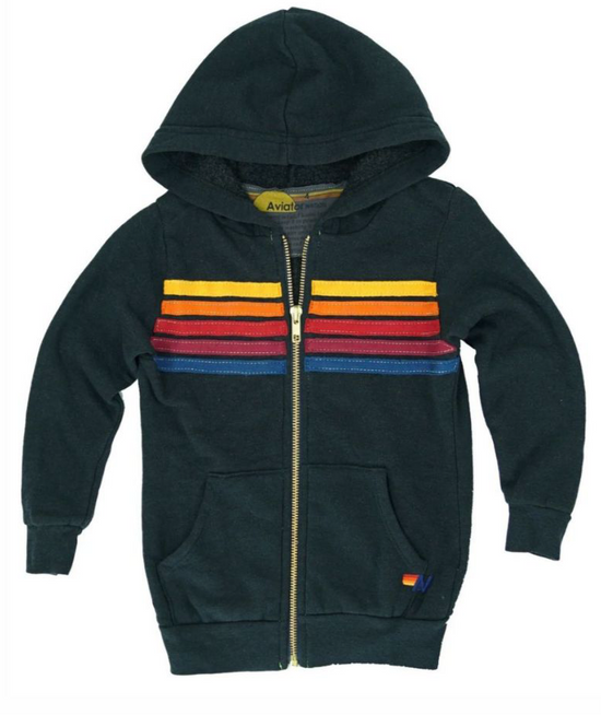 5 Stripe Zip Hoodie