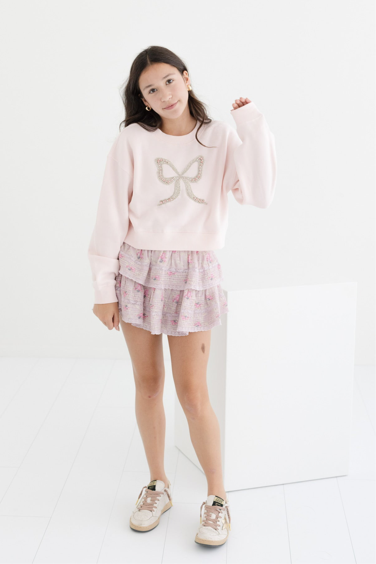 Rylan Embellished Fleece Pullover Jr