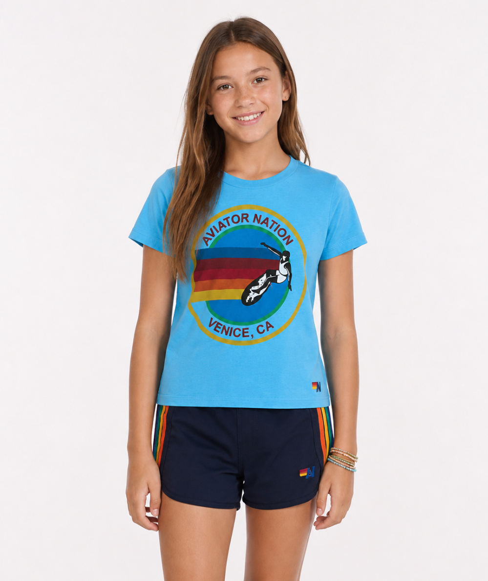 Tween 5 Stripe Flex Jogger Short