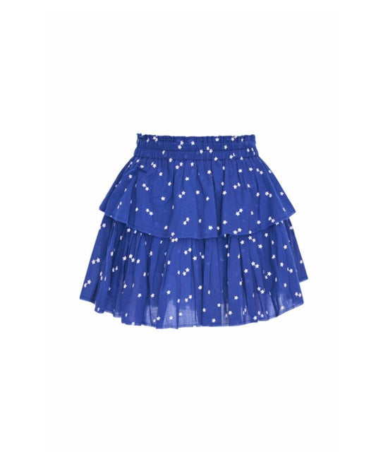 Ruffle Mini Skirt With Stars