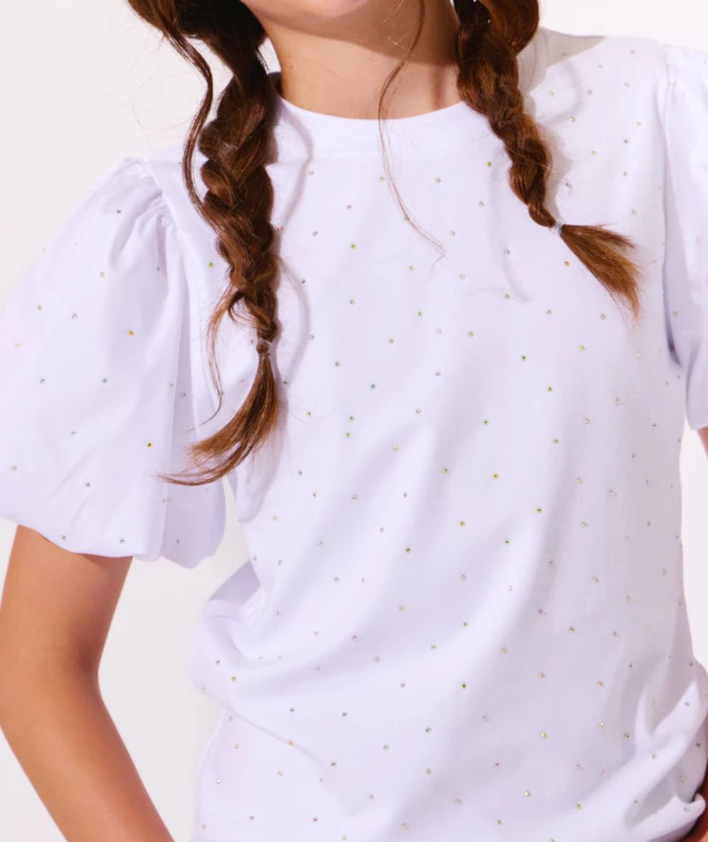 Tween Sparkle Princess Ruffle T-Shirt
