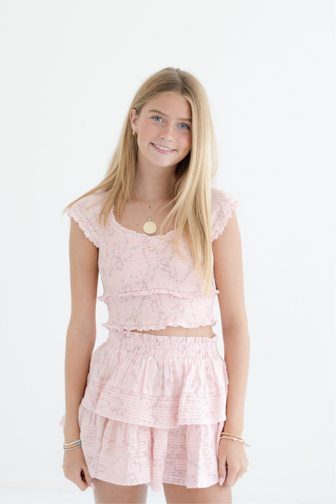 Ruffle Mini Luna Rosa Fleur Skirt Junior