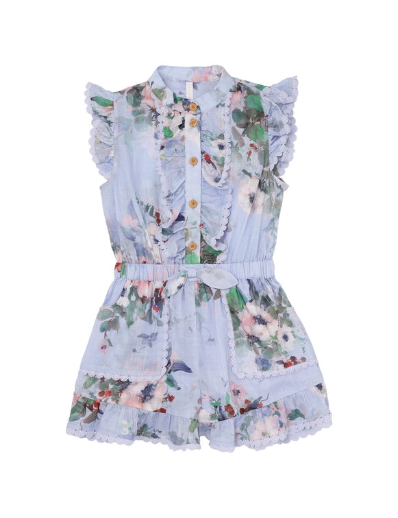 Everley Girls Frill Playsuit