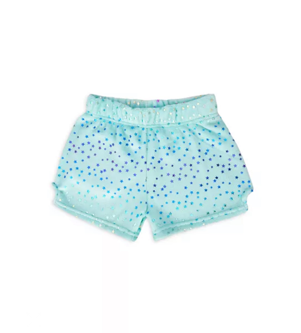 Spring Print Fuzzy Plush Shorts