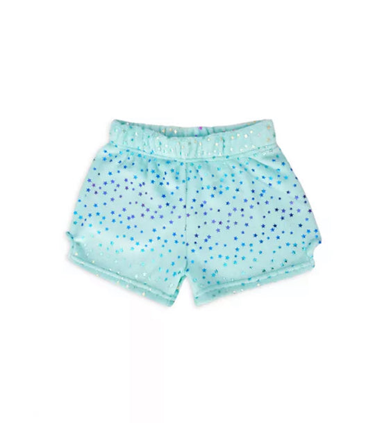 Spring Print Fuzzy Plush Shorts