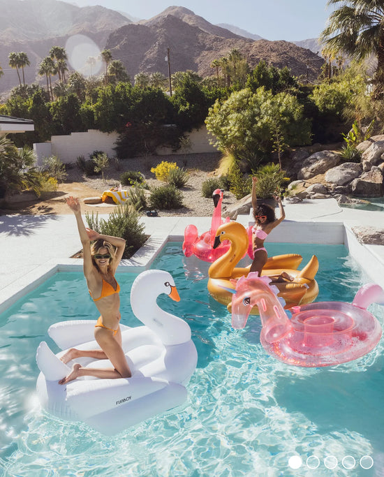 Giant Inflatable White Swan Pool Float
