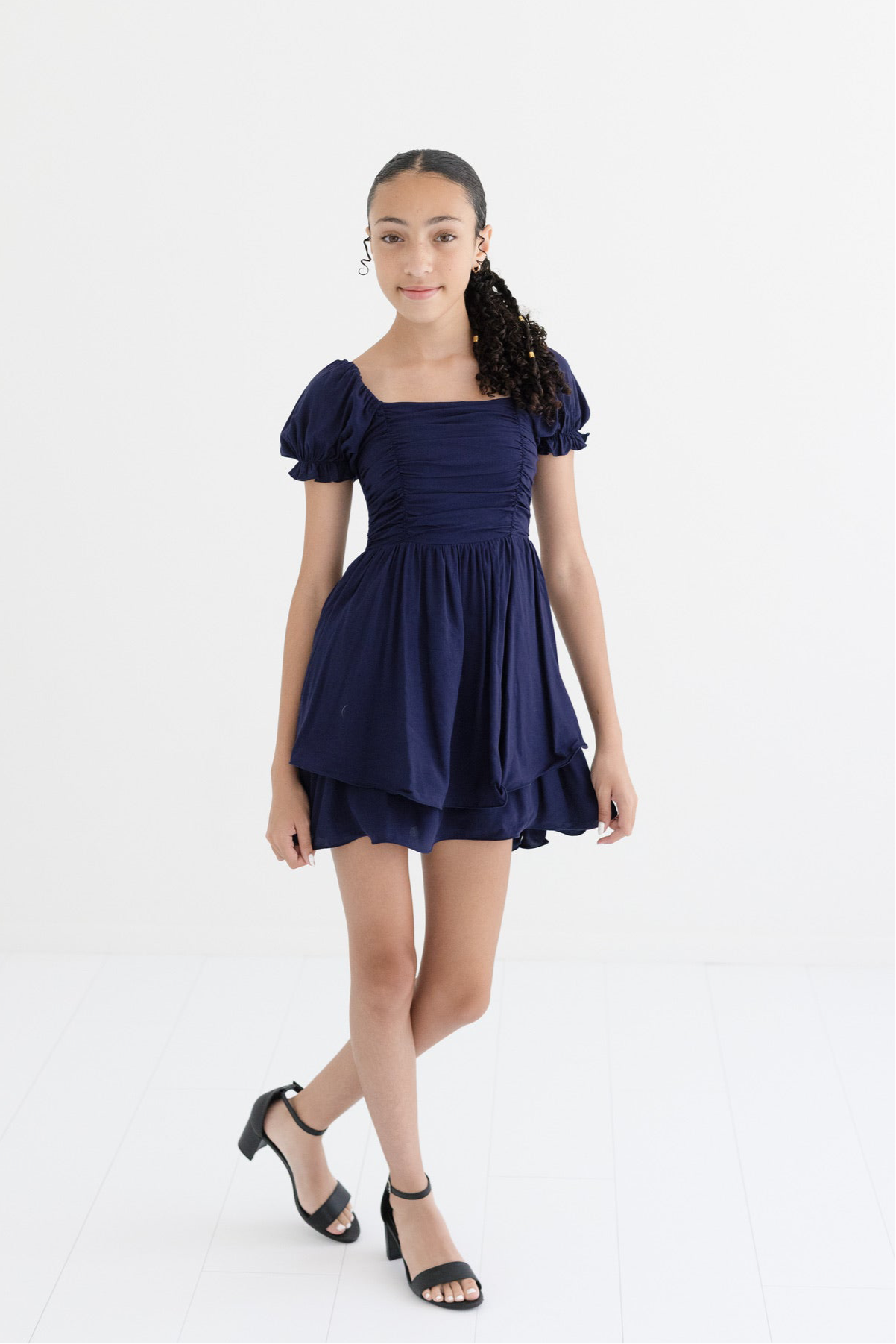 Tween Solid Francesca Dress