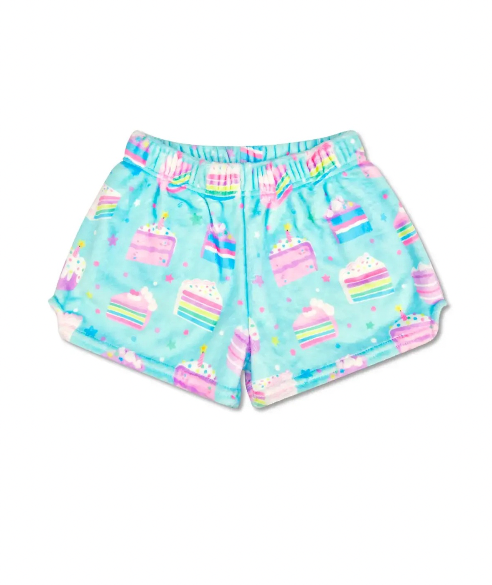 Tween Fuzzy Plush Pajama Shorts