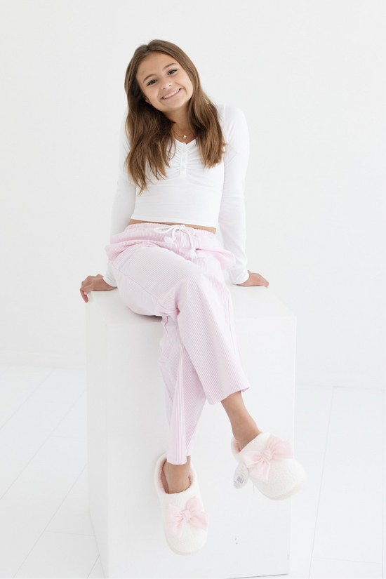 Tween Capri Striped Lounge Pant