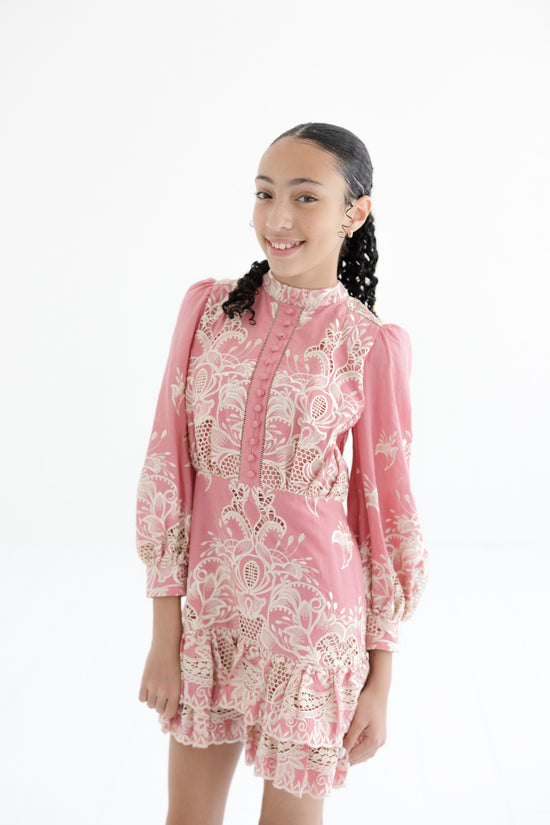 Tween Charm Embroidered Dress
