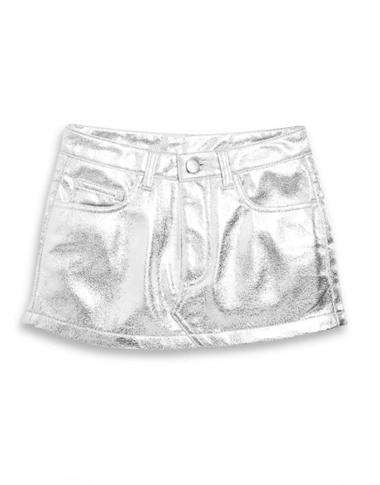 Jasper Metallic Mini Skirt