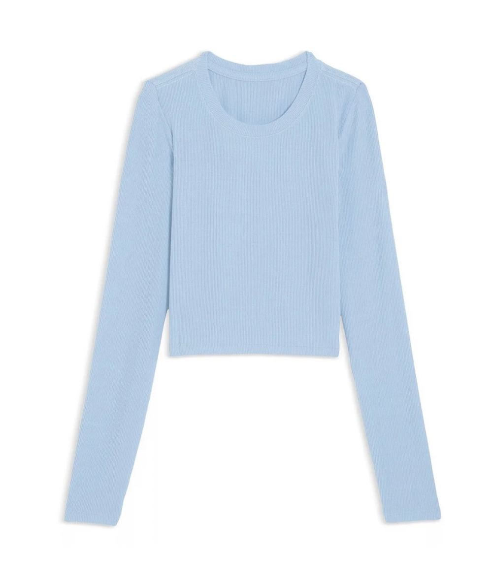 Livi Long Sleeve Ribbed Tee Jr