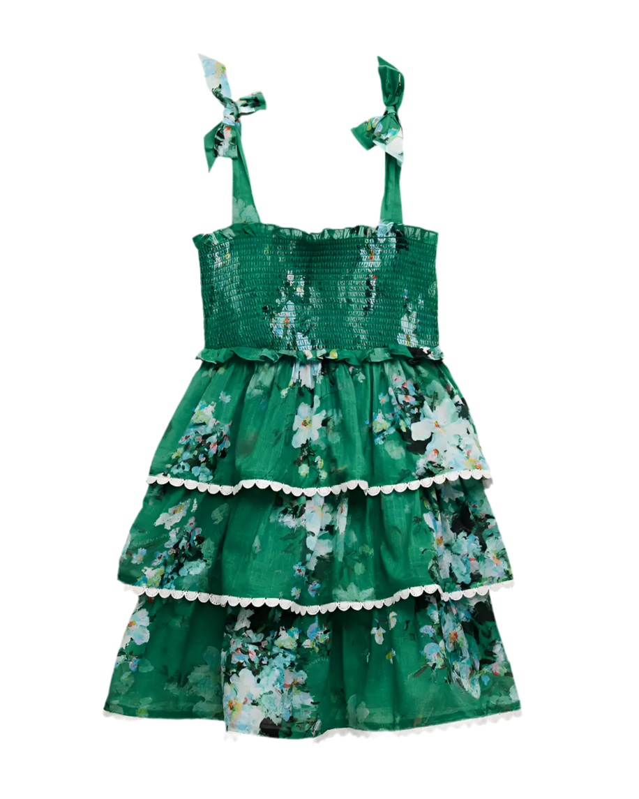 Everley Tiered Shirred Dress