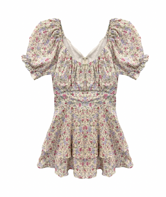 Delilah Print Tie-Waist Dress Jr