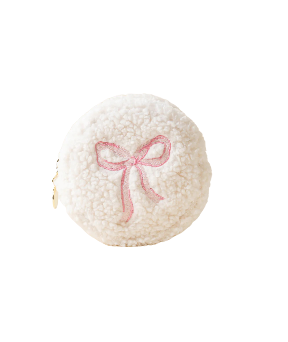 Circle Teddy Pouch - Pink