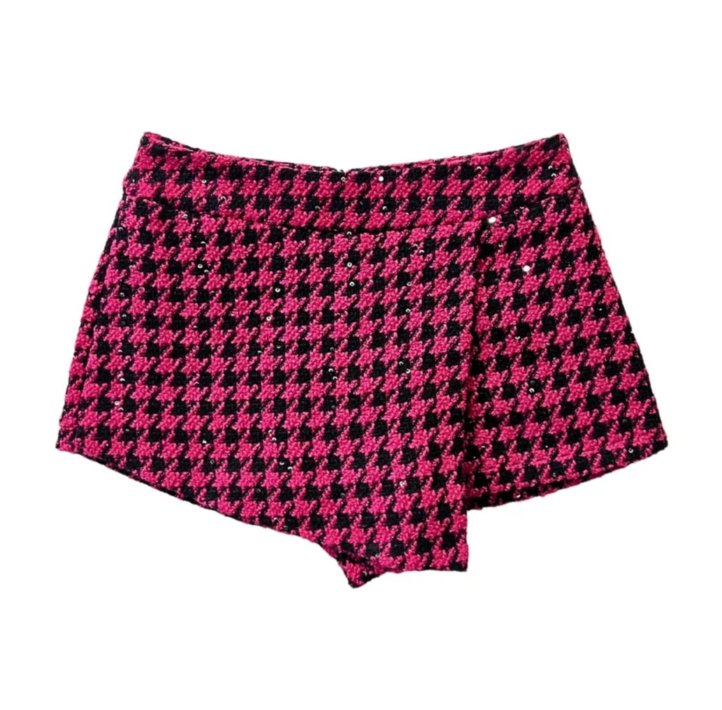 Kelly Houndstooth Skort