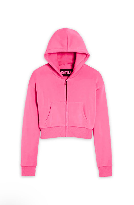 Dylan Cropped Zip Hoodie