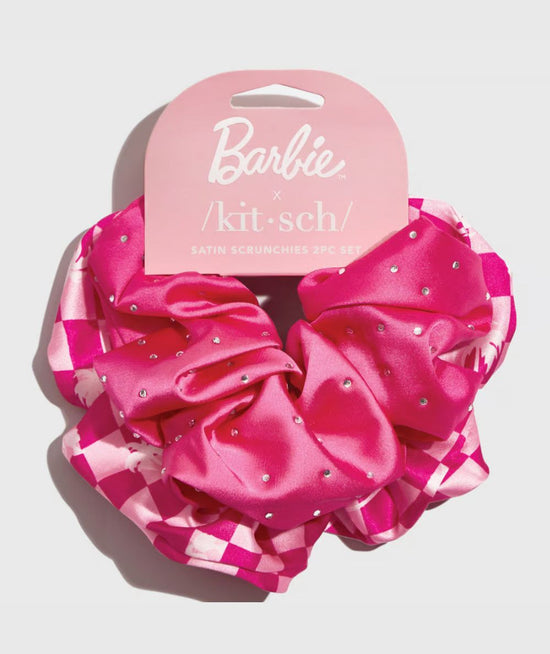 Barbie Kitsch Satin Scrunchie Set