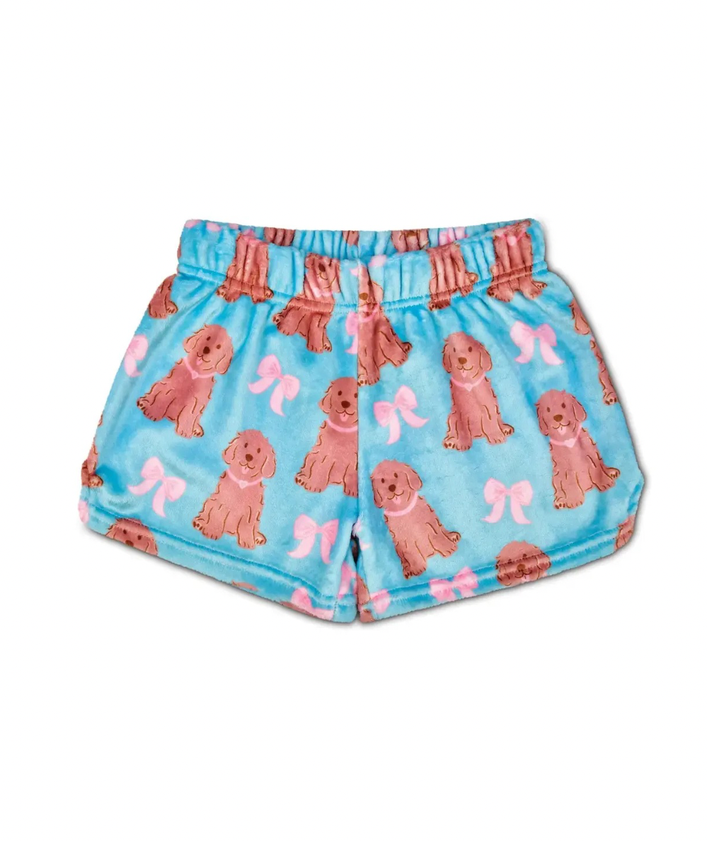 Tween Fuzzy Plush Pajama Shorts