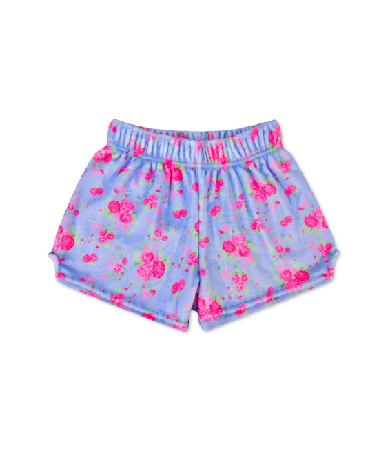 Fuzzy Plush Summer Print Shorts