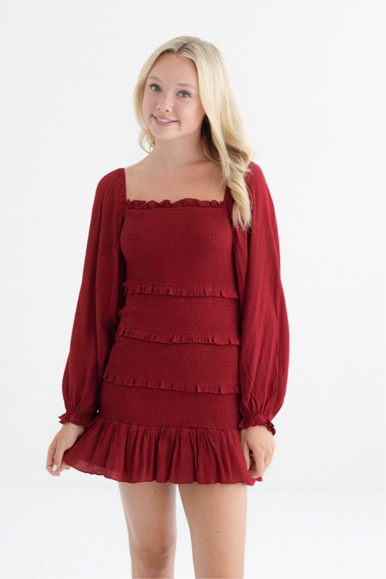 Laila Long Sleeve Dress Jr