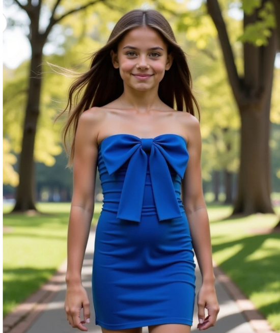 Tween Teddie Bow Dress