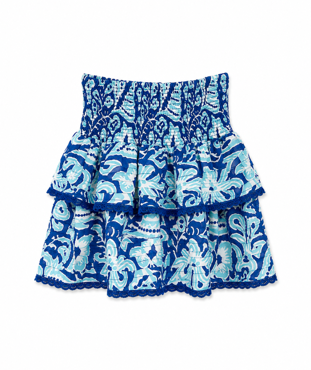 Tween Pleated Smocked Skirt