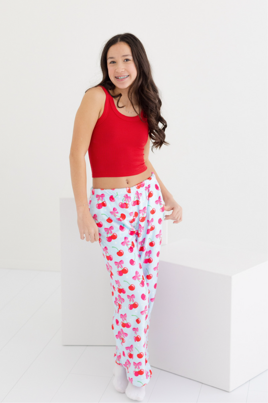 Cheerful Cherries Plush Pants