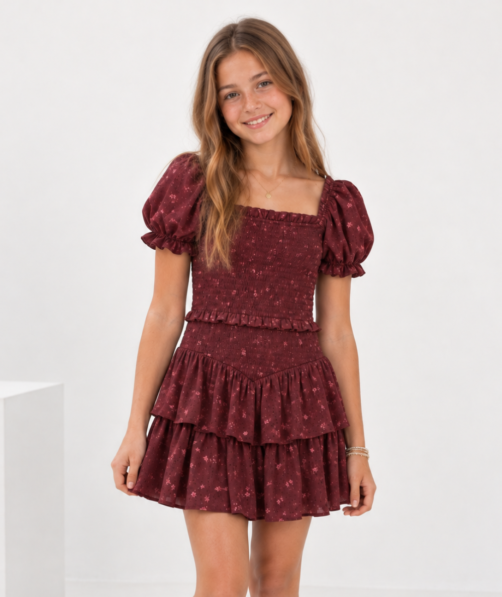 Tween Lainey Print Dress
