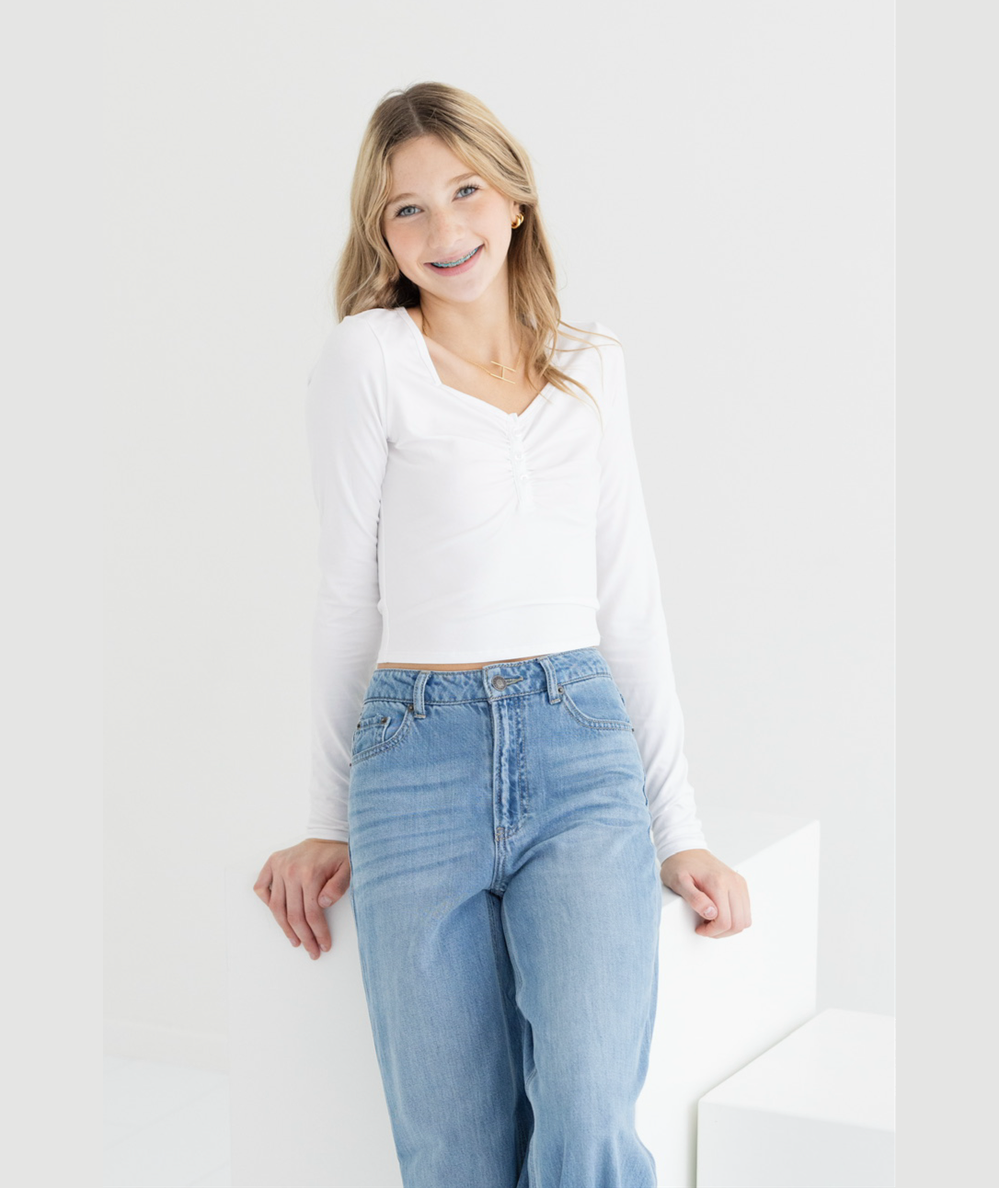 【THEVINYLHOUSE】 ★ Old West Typo Long sleeve TEE ★ 大人気 Tween Keely Long Sleeve Top – CAKEWISH