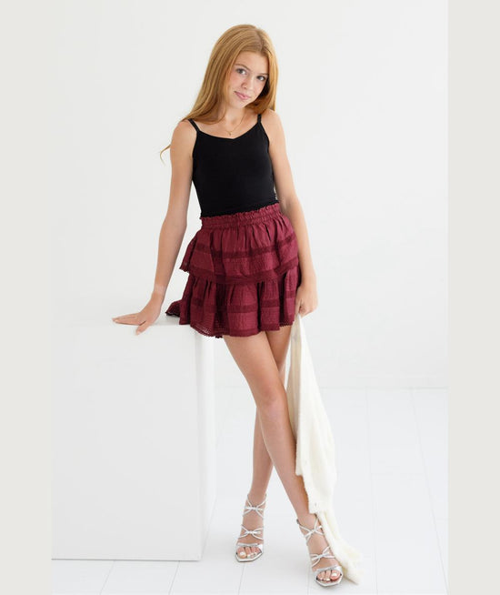 Ruffle Mini Skirt