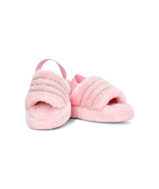 Pink Rhinestone Slippers