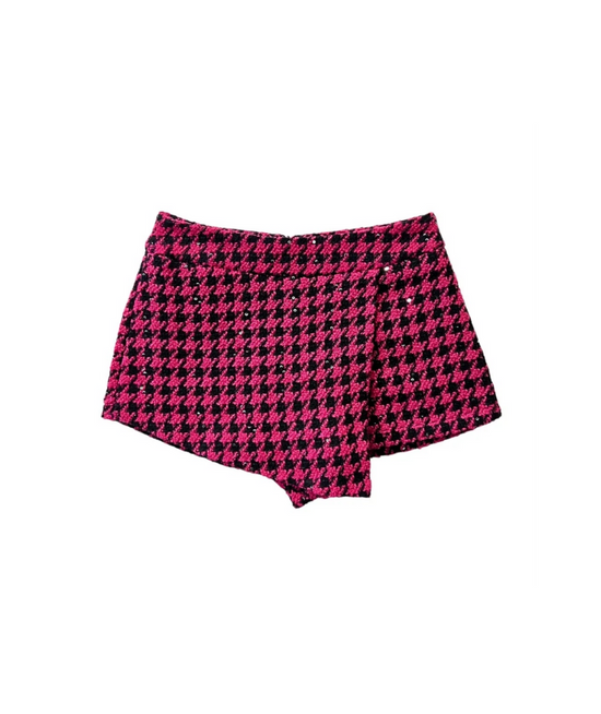 Kelly Houndstooth Skort