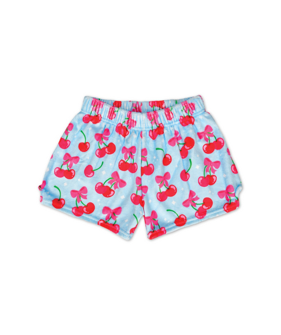 Cheerful Cherries Plush Shorts