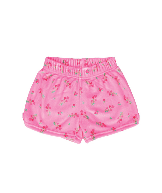 Theme Sweet Pink Plush Shorts