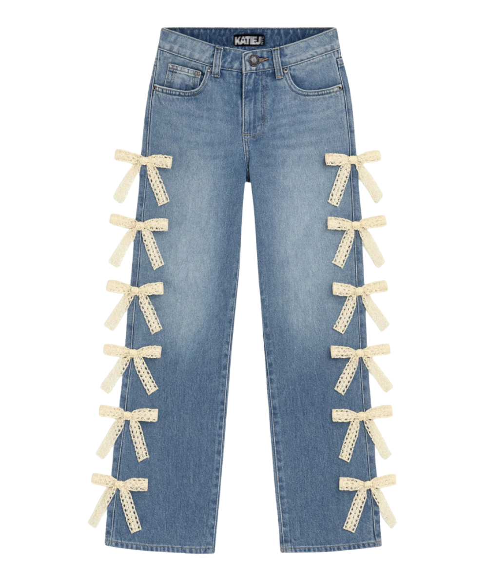 Tween Chicago Low Rise Jeans with Lace Bows