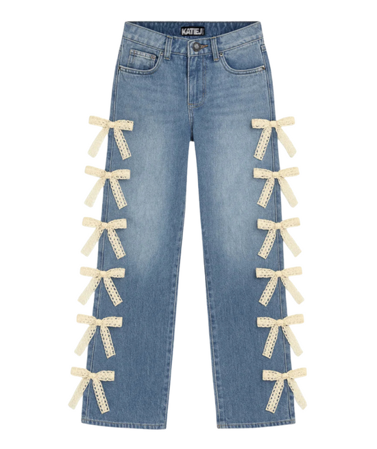 Tween Chicago Low Rise Jeans with Lace Bows