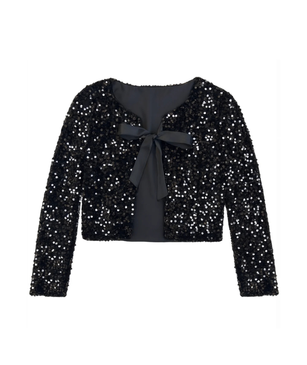 Tween Misha Sequin Cardigan