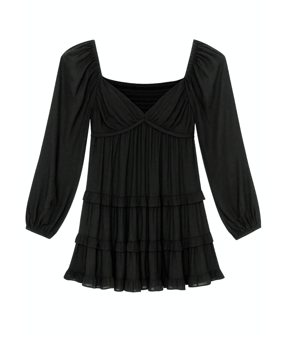 Annalise Twist Front Long Sleeve Dress Jr - CAKEWISH