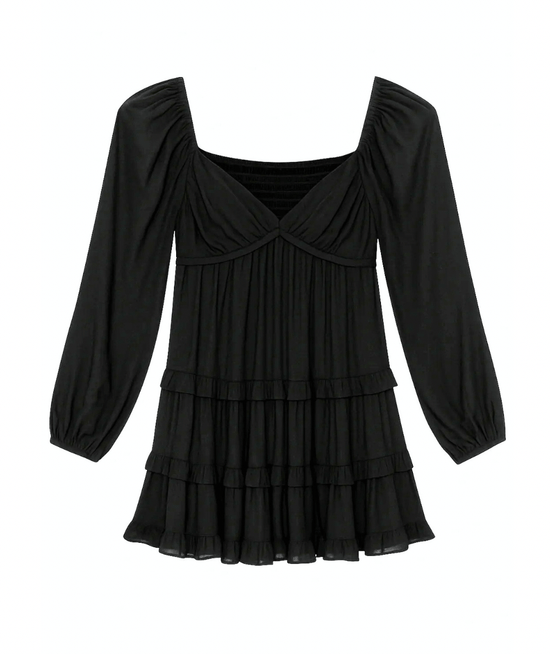 Annalise Twist Front Long Sleeve Dress Jr - CAKEWISH