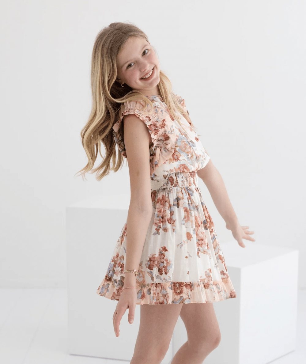 Awaken Shirred Floral Skirt - CAKEWISH
