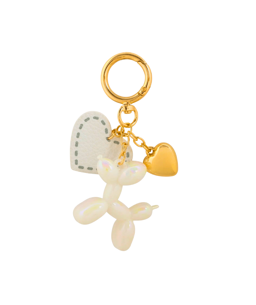 Balloon Dog with Heart Bag Charm - CAKEWISH