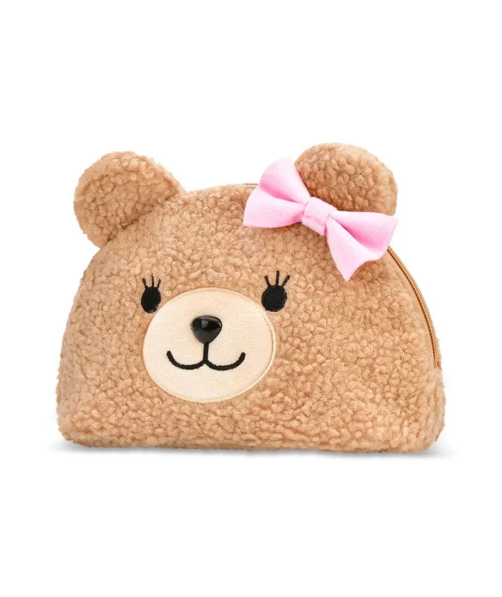 Iscream Beary Cosmetic Bag featuring zipper closure - CAKEWISH.