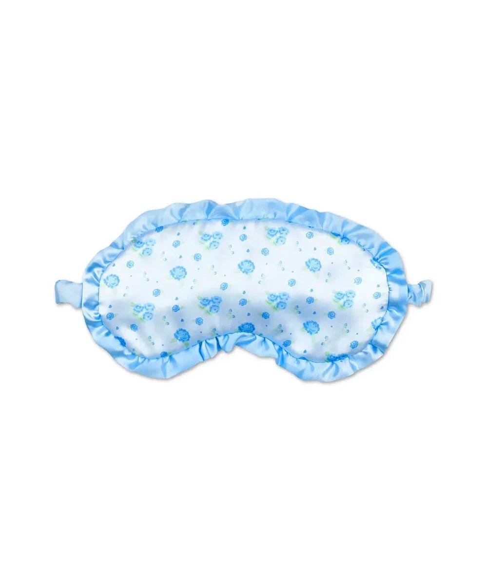 Blue Ditsy Eye Mask by Iscream with ruffle trim - CAKEWISH.