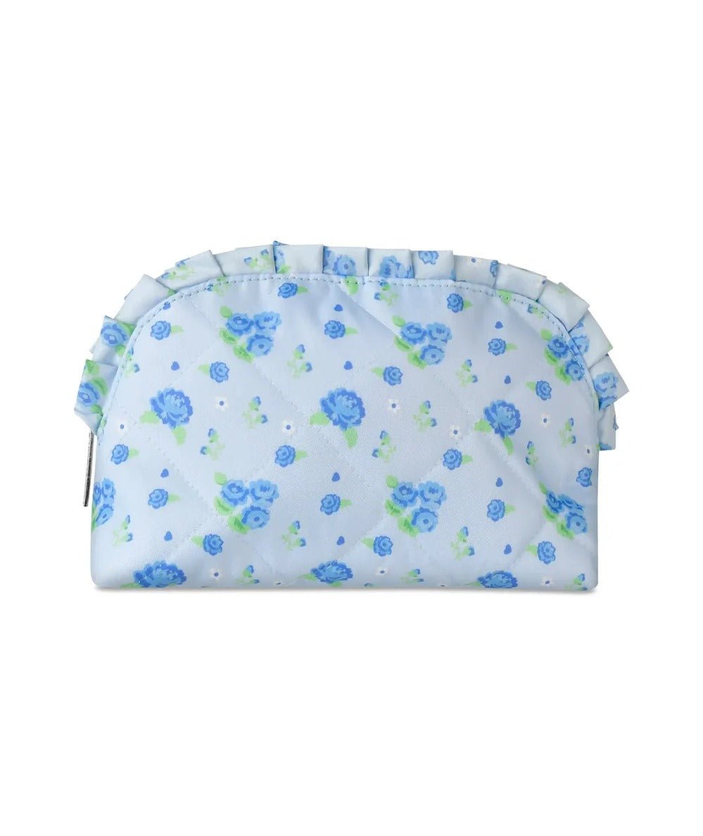 Blue Floral Oval Cosmetic Bag - CAKEWISH