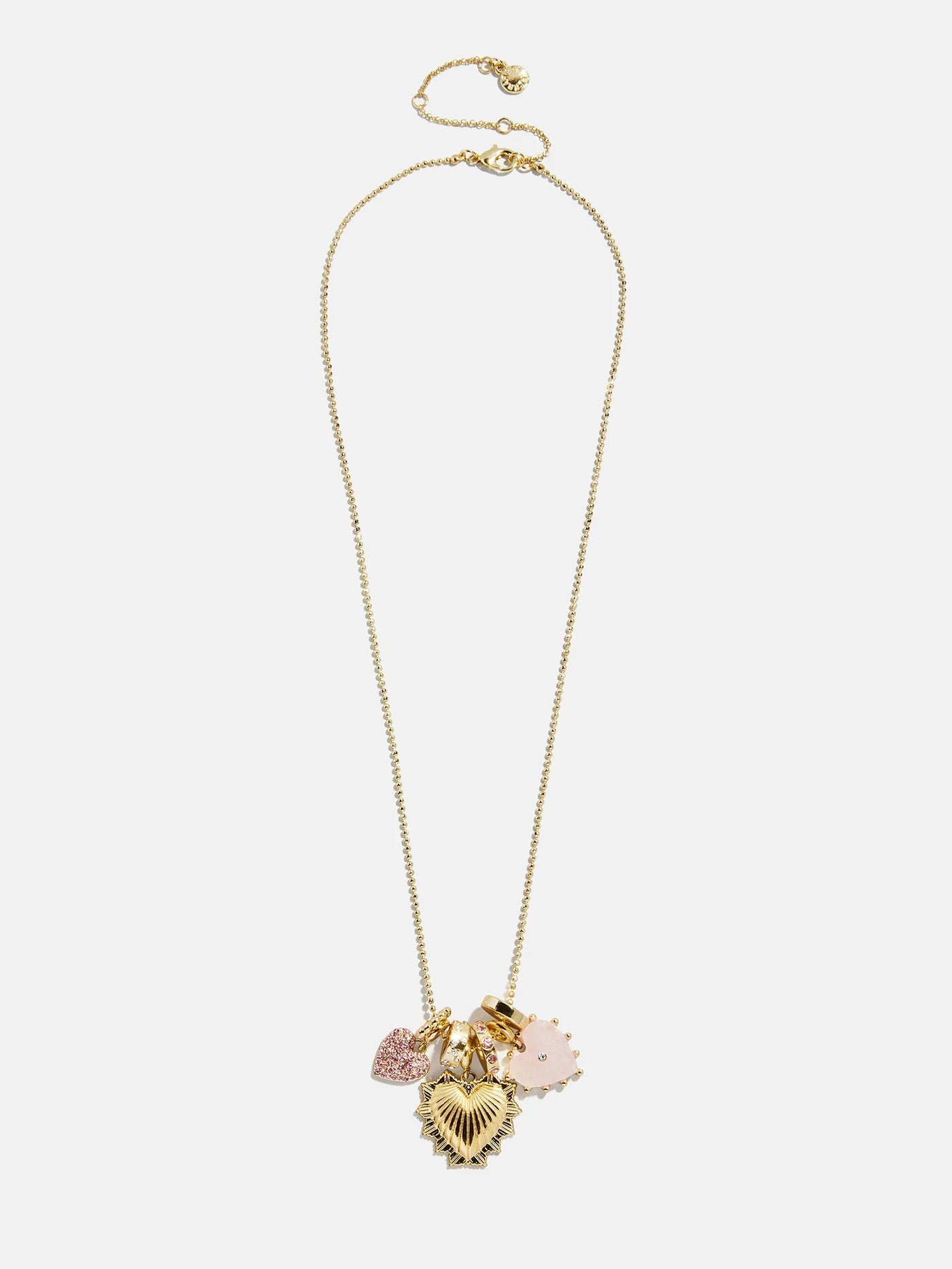Blush/Gold Heart Charm Necklace - CAKEWISH