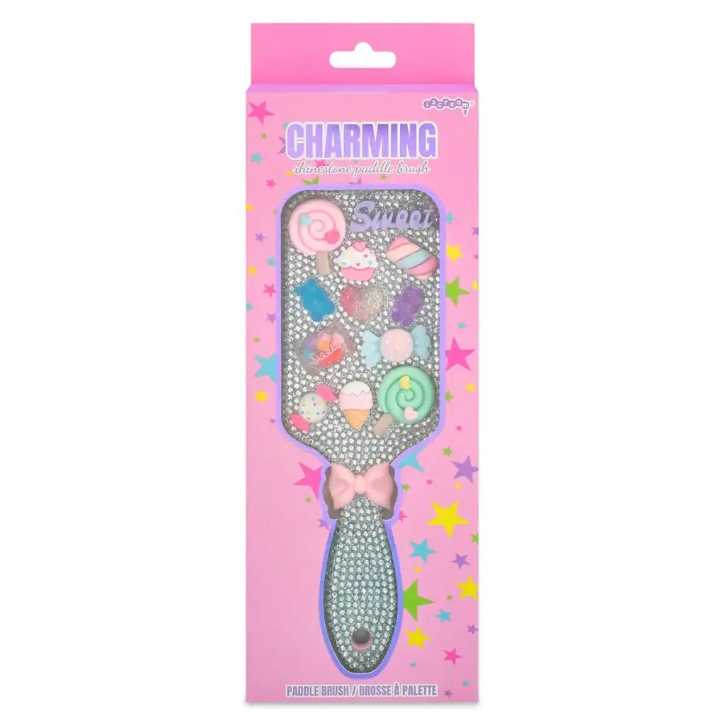Charming Rhinestone Paddle Brush - CAKEWISH
