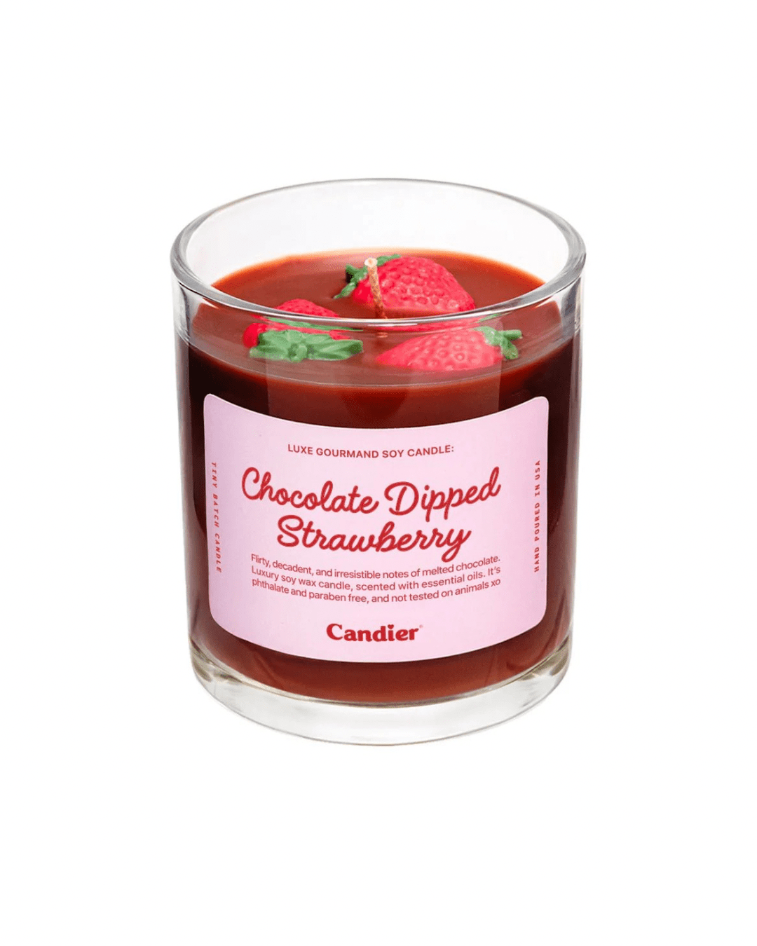 Chocolate Dipped Strawberry Candle - CAKEWISH